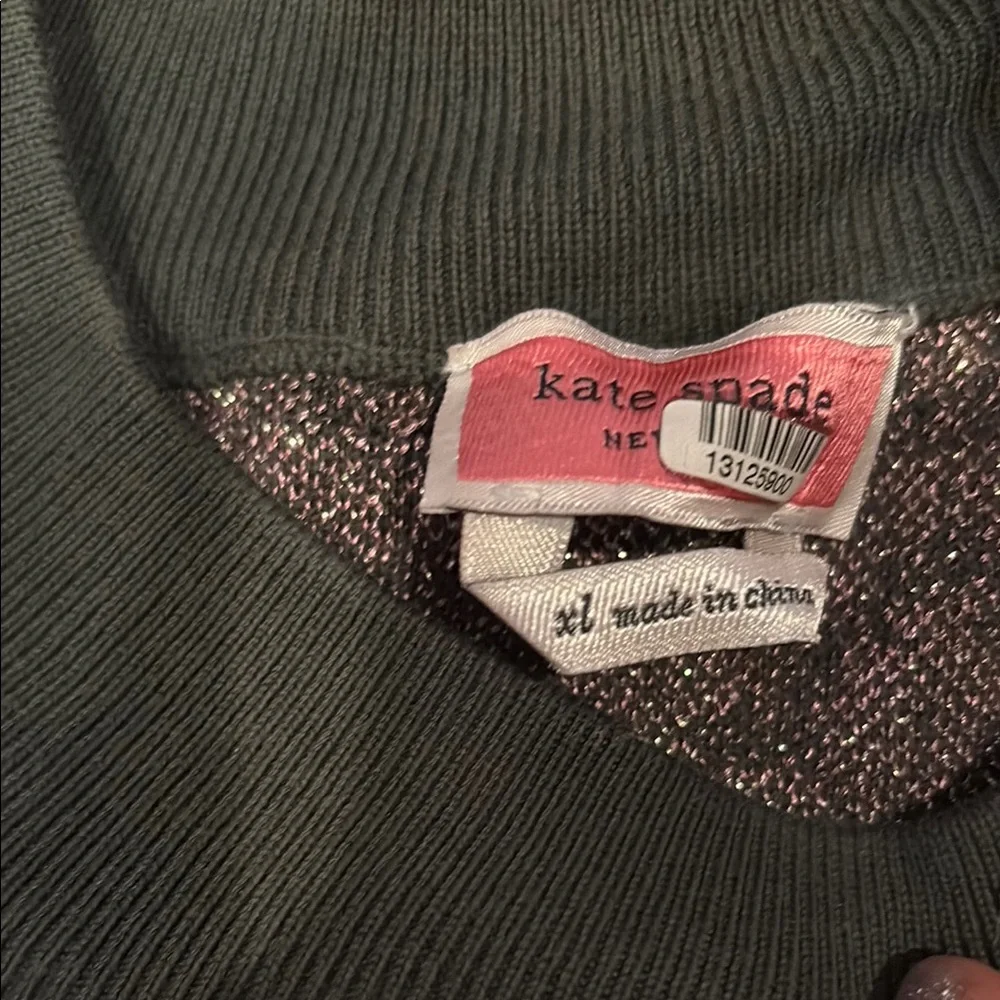 Kate Spade Pink and Gray Crew Neck Sweater - Picture 2 of 3